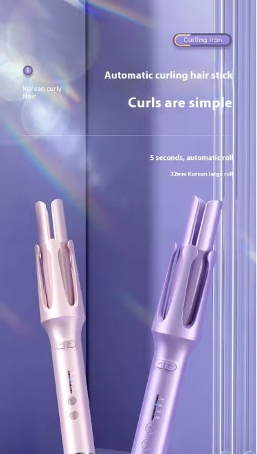 2 in 1 Automatic Curler 32mm - Professional Rotating Ceramic Curling Wand