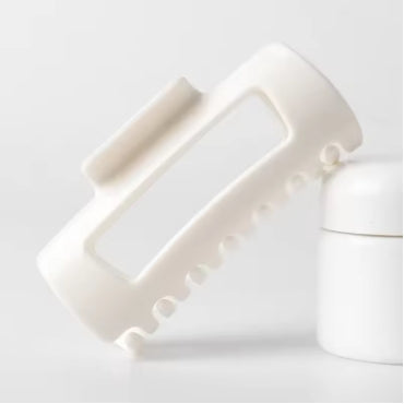 Flexible Silicone Hair Claw Clips - Soft Bendable Grip for All Hair Types