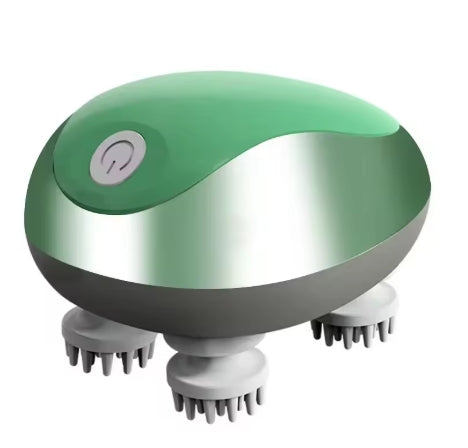 Electric Scalp Massager - Rechargeable Head Spa with Vibration & Kneading