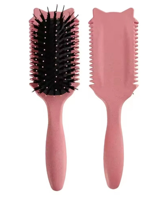 Tangle-Free Curl Shaping Brush – Styling Comb for Curly Hair